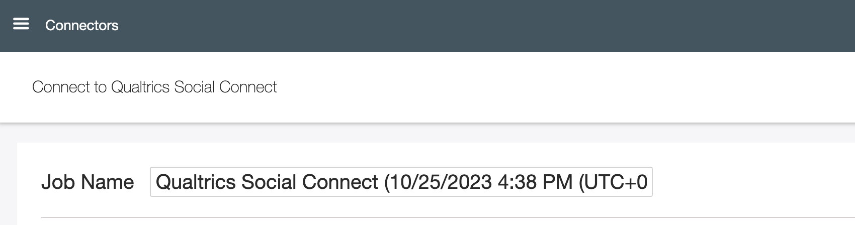Saisissez un nom de tâche reconnaissable dans la zone Nom du job en haut à gauche de la page.