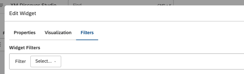 Na guia Filtros, você pode restringir ainda mais os dados do relatório.