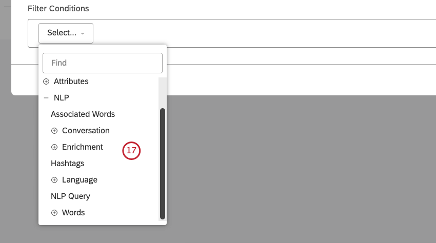 Select words and linguistic entities. 