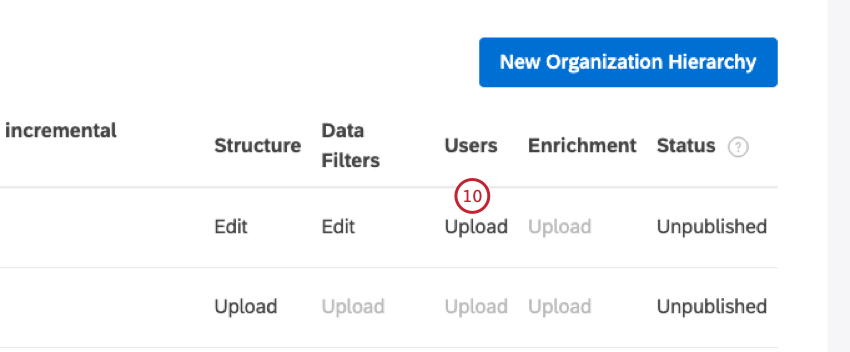 user interface as described in the step
