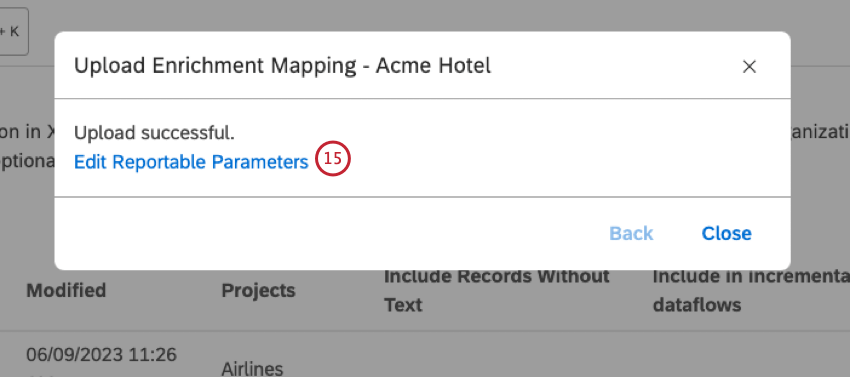 user interface as described in the step