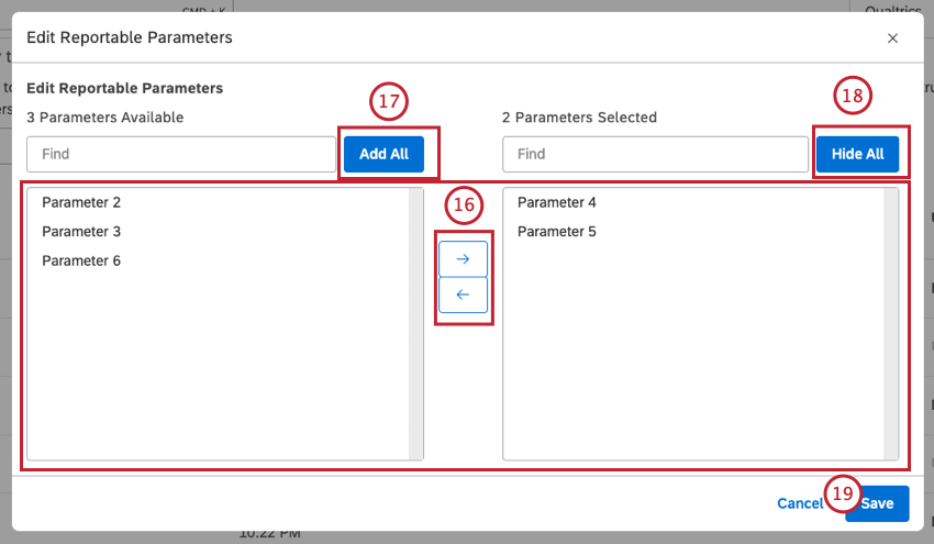user interface as described in the step