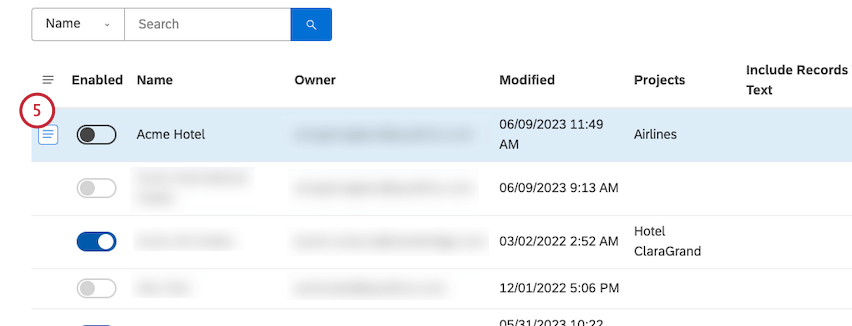 user interface described in the steps