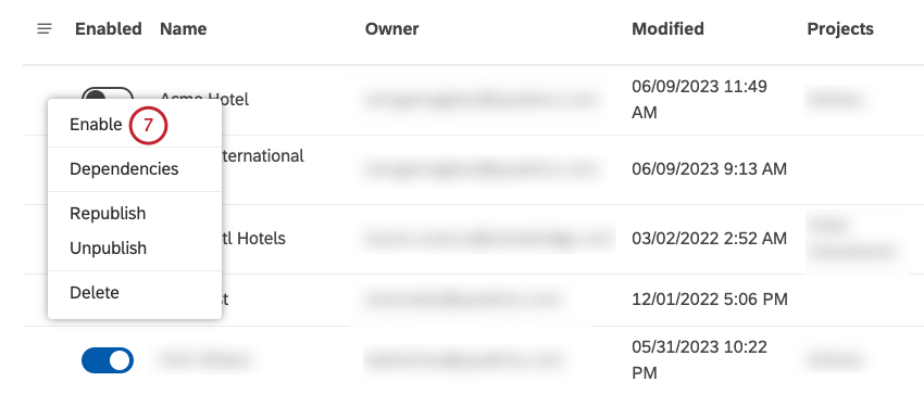 user interface described in the steps