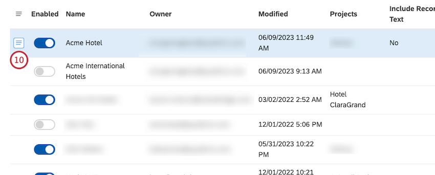 user interface described in the steps