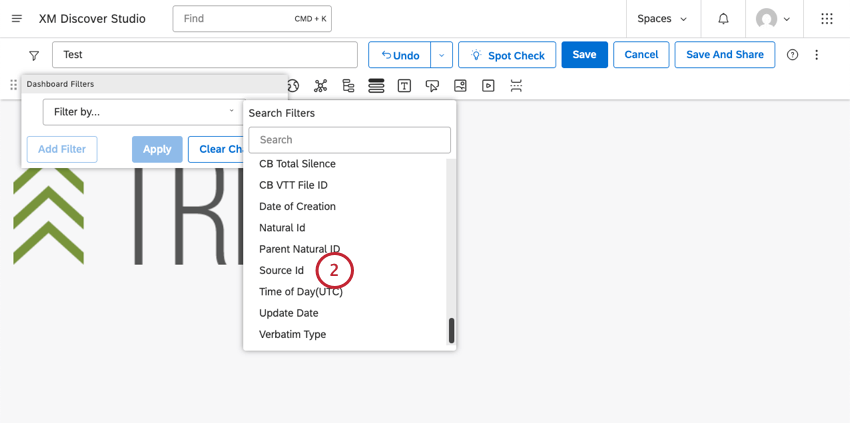 selecting source ID