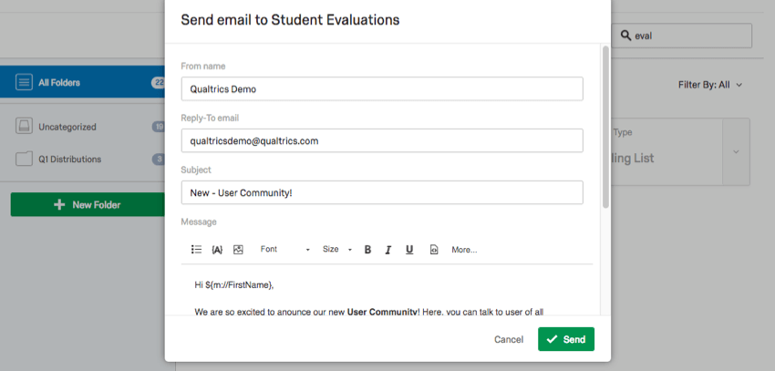 Email draft