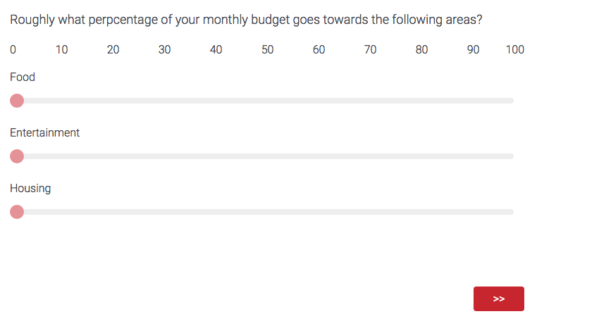 The trust feedback slider used to get feedback from the participants