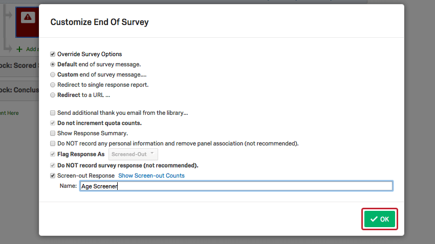 Screened-Out Program Evaluations