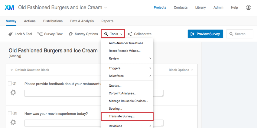 Chart Google Translate