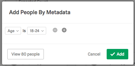 Fenster Personen nach Metadaten hinzufügen