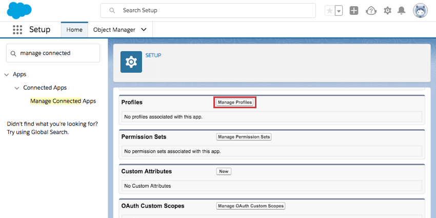 Faites défiler vers le bas jusquà Profils. Le bouton Gérer les profils se trouve au centre de len-tête de cette section.