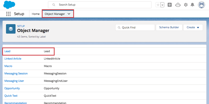 Dans la configuration, le gestionnaire dobjets dans len-tête se trouve à côté du bouton Accueil. Lintérêt potentiel se trouve dans la liste qui souvre lorsque vous sélectionnez le gestionnaire dobjets.