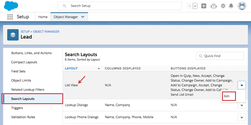 Rechercher les mises en forme sélectionnées à gauche, vue de liste sous la colonne de mise en forme, flèche de déroulement à lextrême droite avec option de traitement