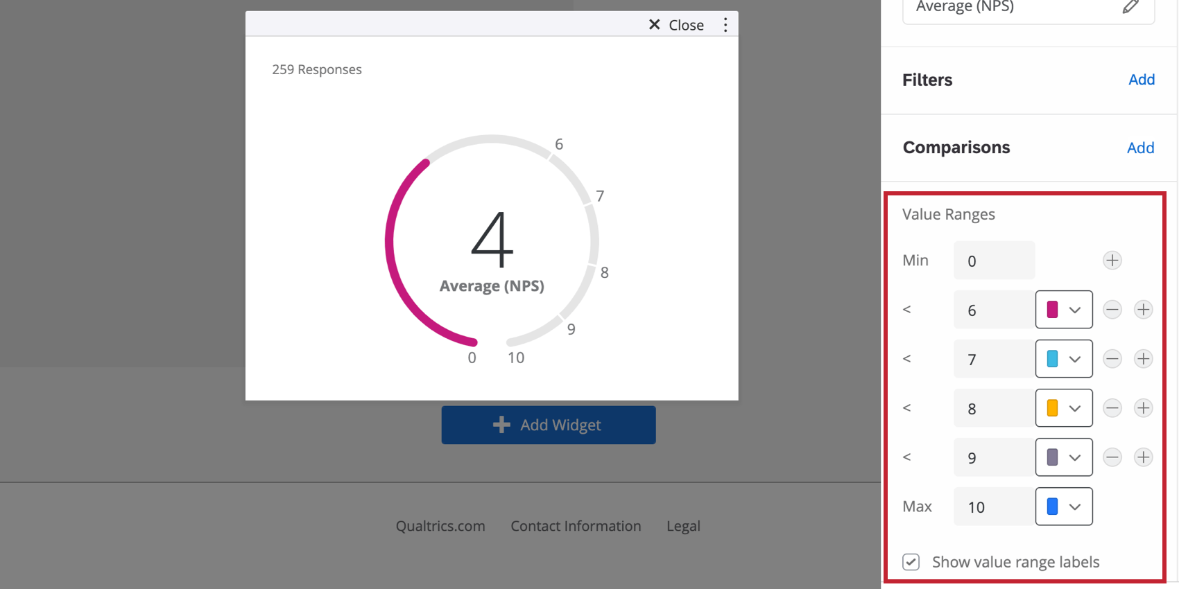 TachometerDiagrammWidget (EX) Qualtrics