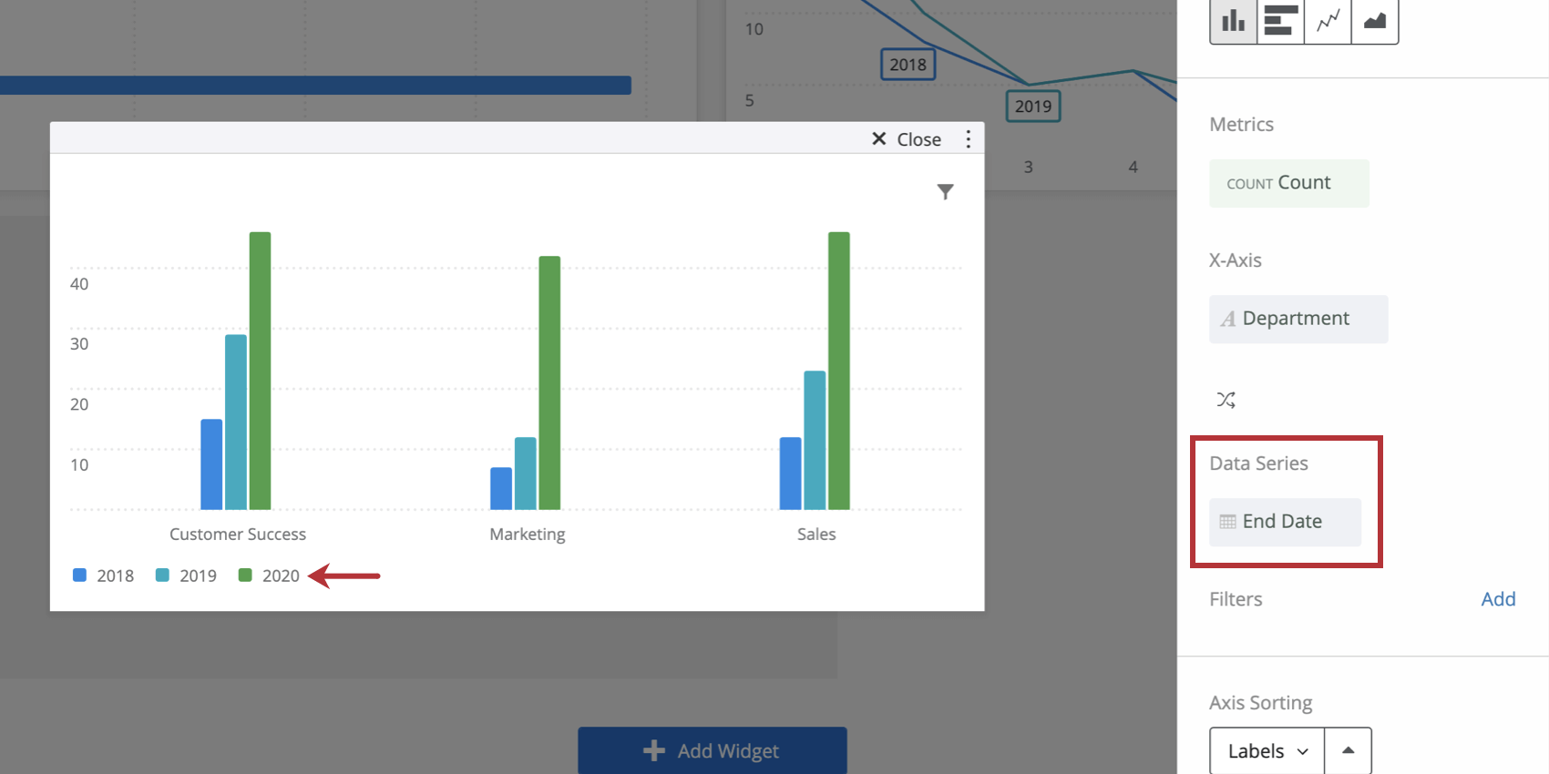 Simple Chart Widget - Qualtrics