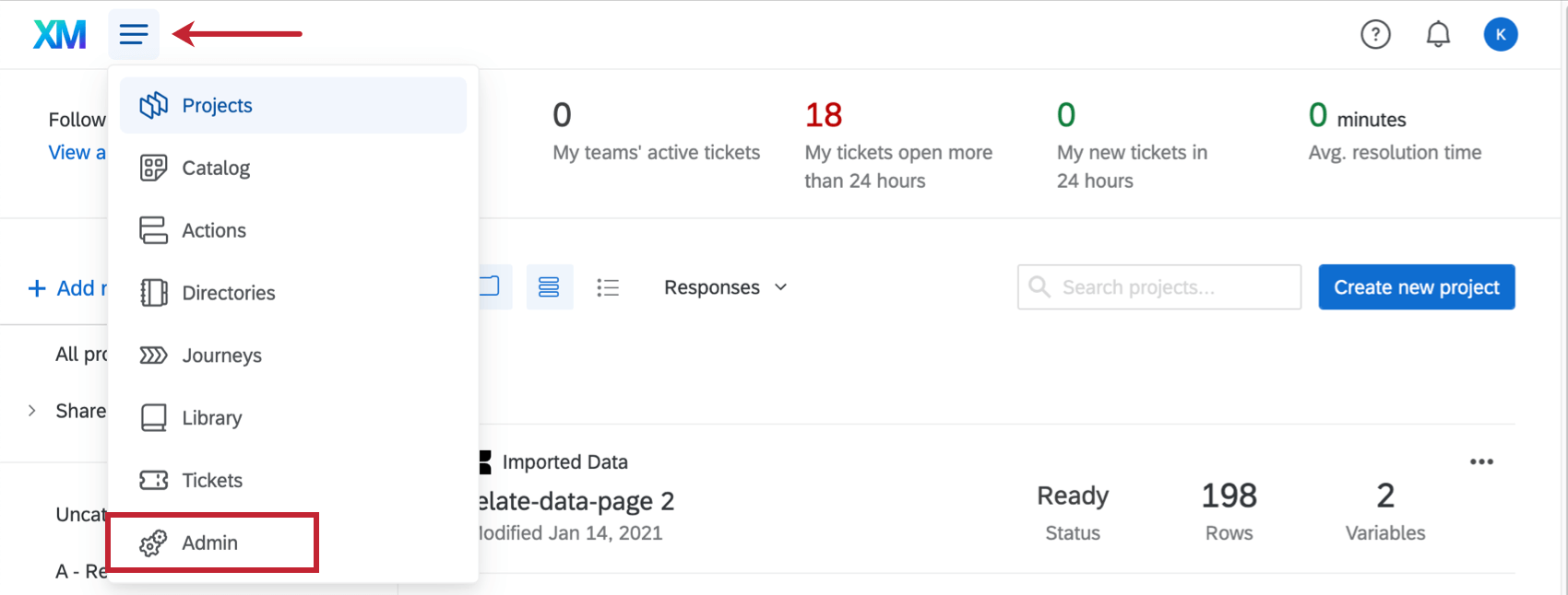 Administration in XM Directory Qualtrics