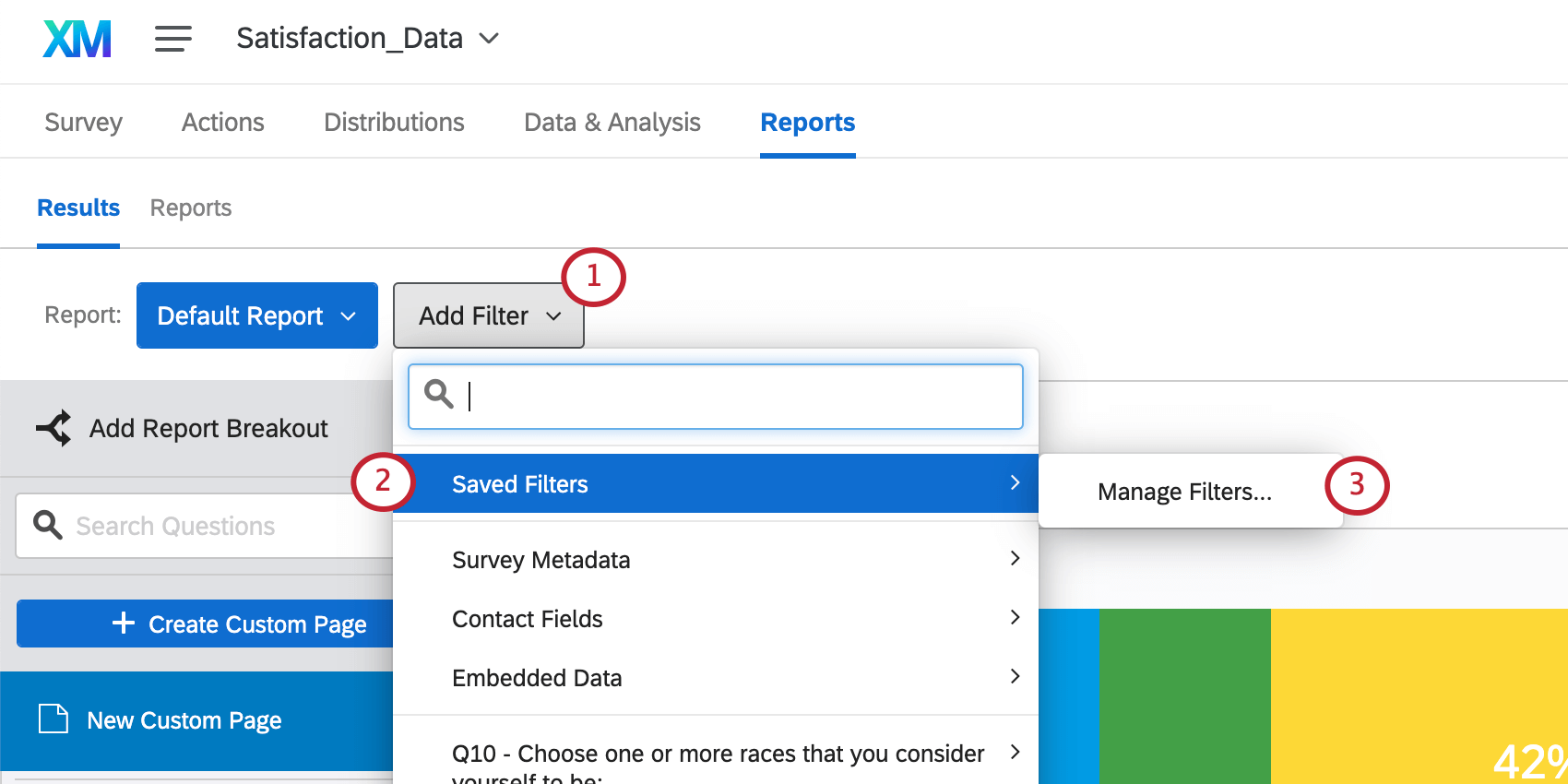 Results filters