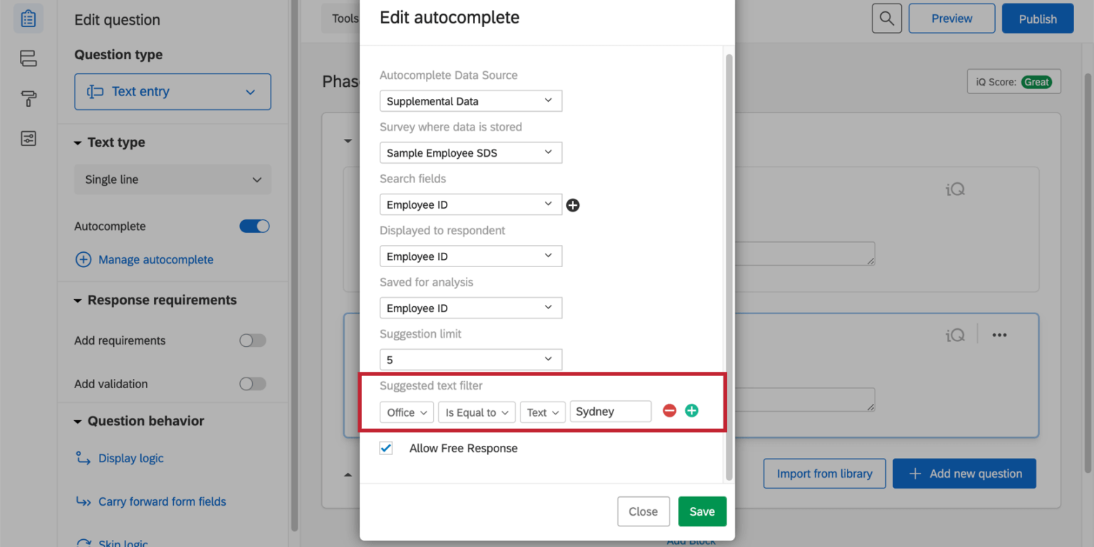 Questions & Supplemental Data