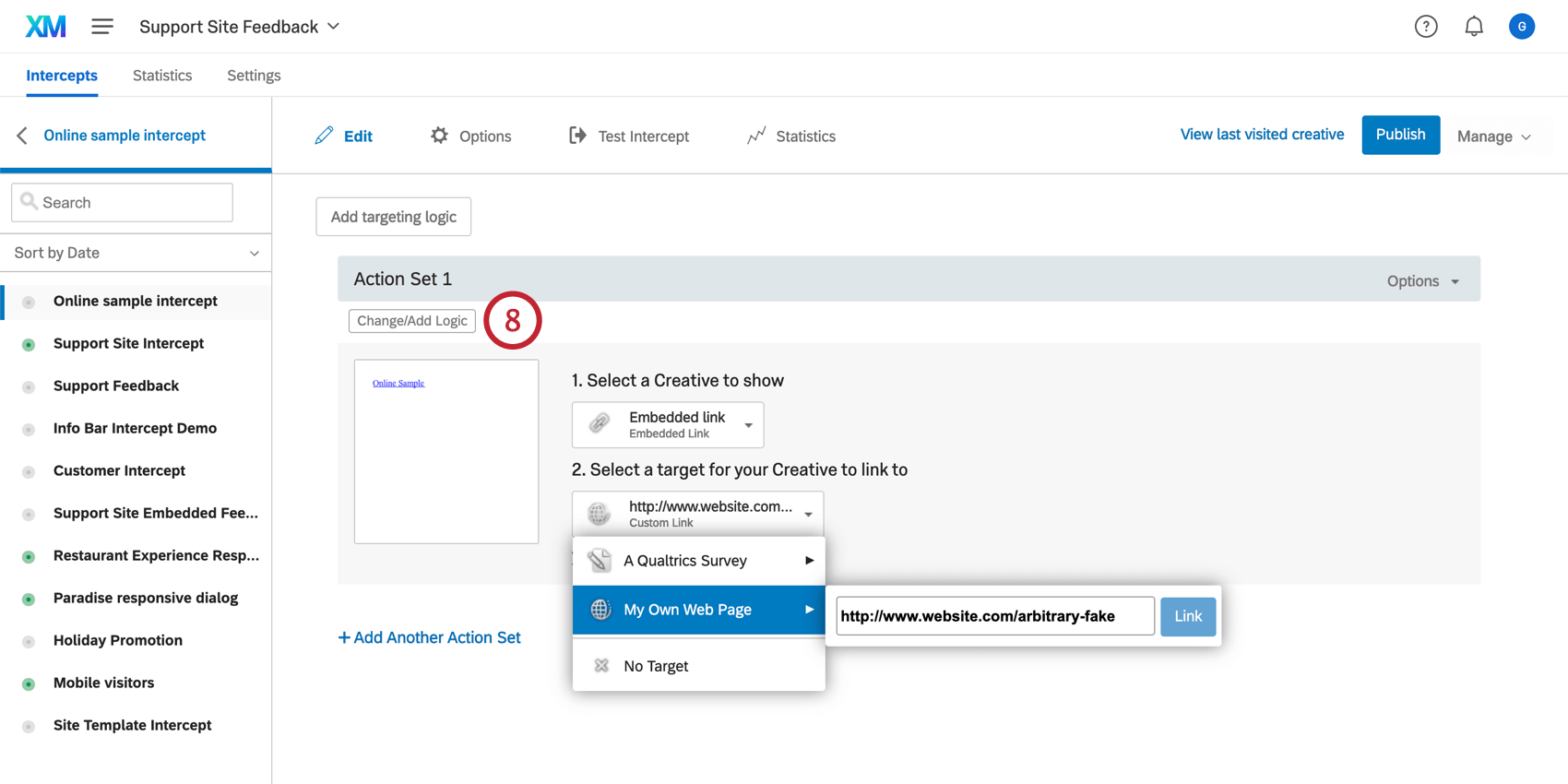 Embedded Link Creative
