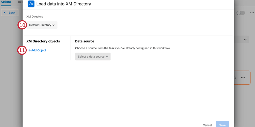 Load Data into XM Directory Task