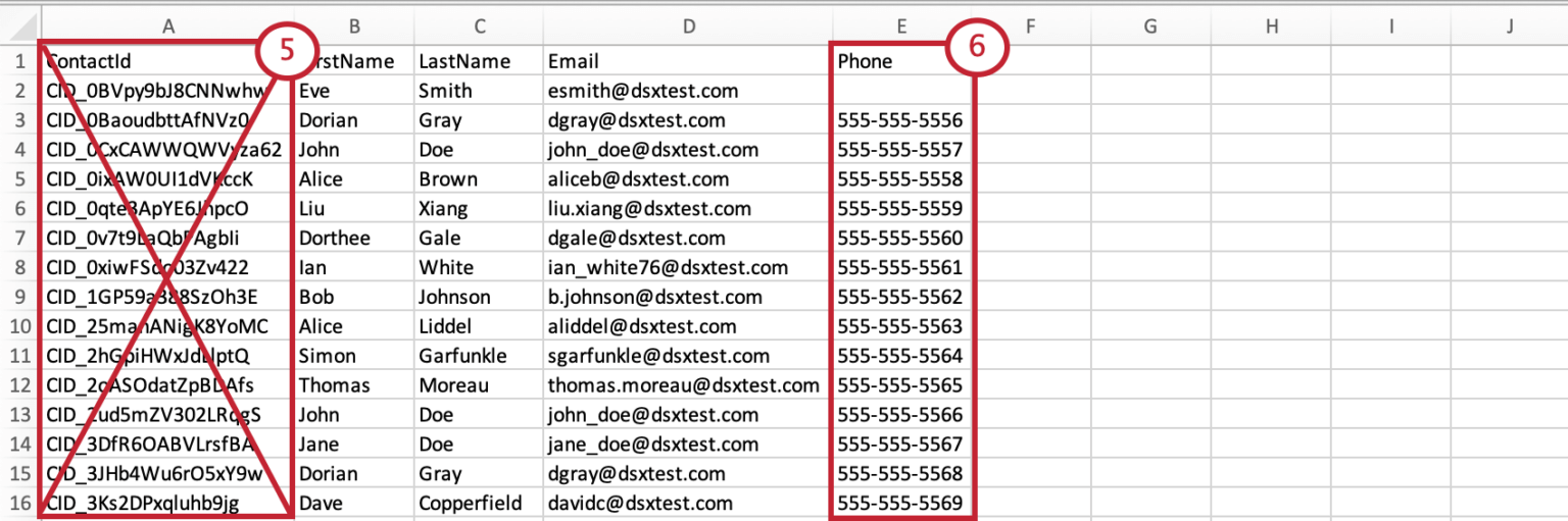 Managing Contacts in a Mailing List