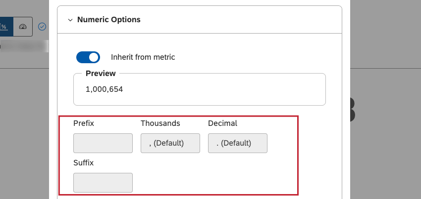 Metric Widget (Studio) - Qualtrics