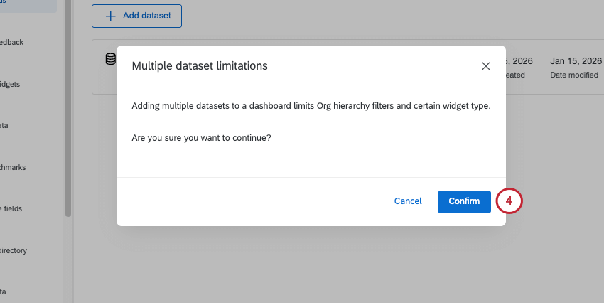 Using Multiple Datasets in a Dashboard (CX) - Qualtrics