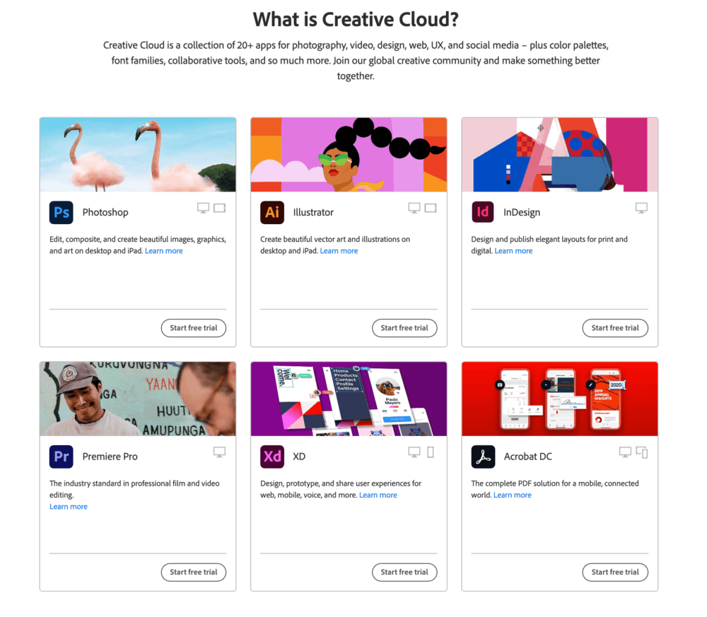 Adobe creative cloud bundle