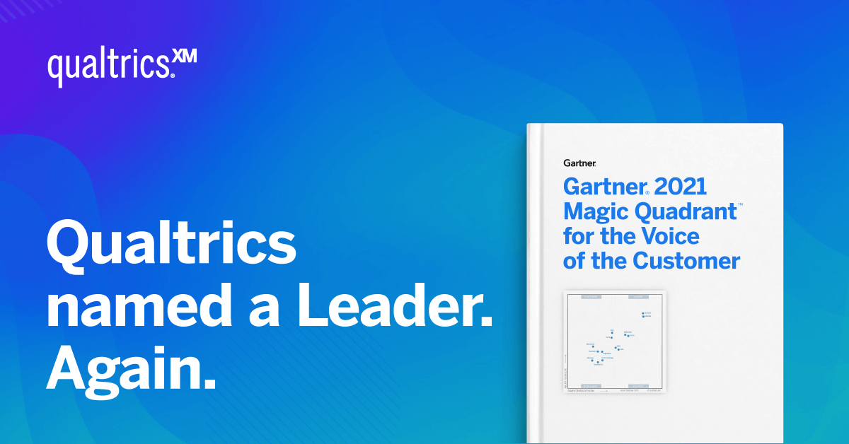 Gartner® Magic Quadrant™ Report for Voice of the Customer 2021