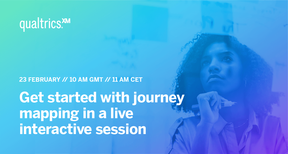 Interactive Event Get Started with Journey Mapping Qualtrics