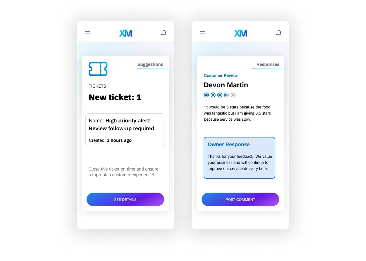 New customer tickets