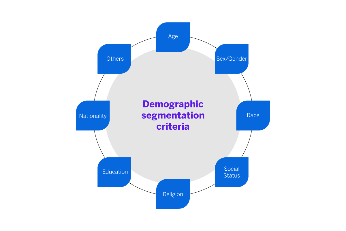 Demographic segmentation criteria