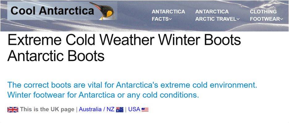 Advertisements for Cool Antarctica