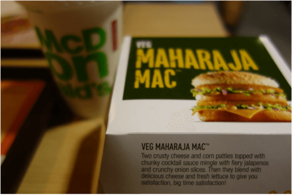 Maharaja Mac on Indian McDonald's menu