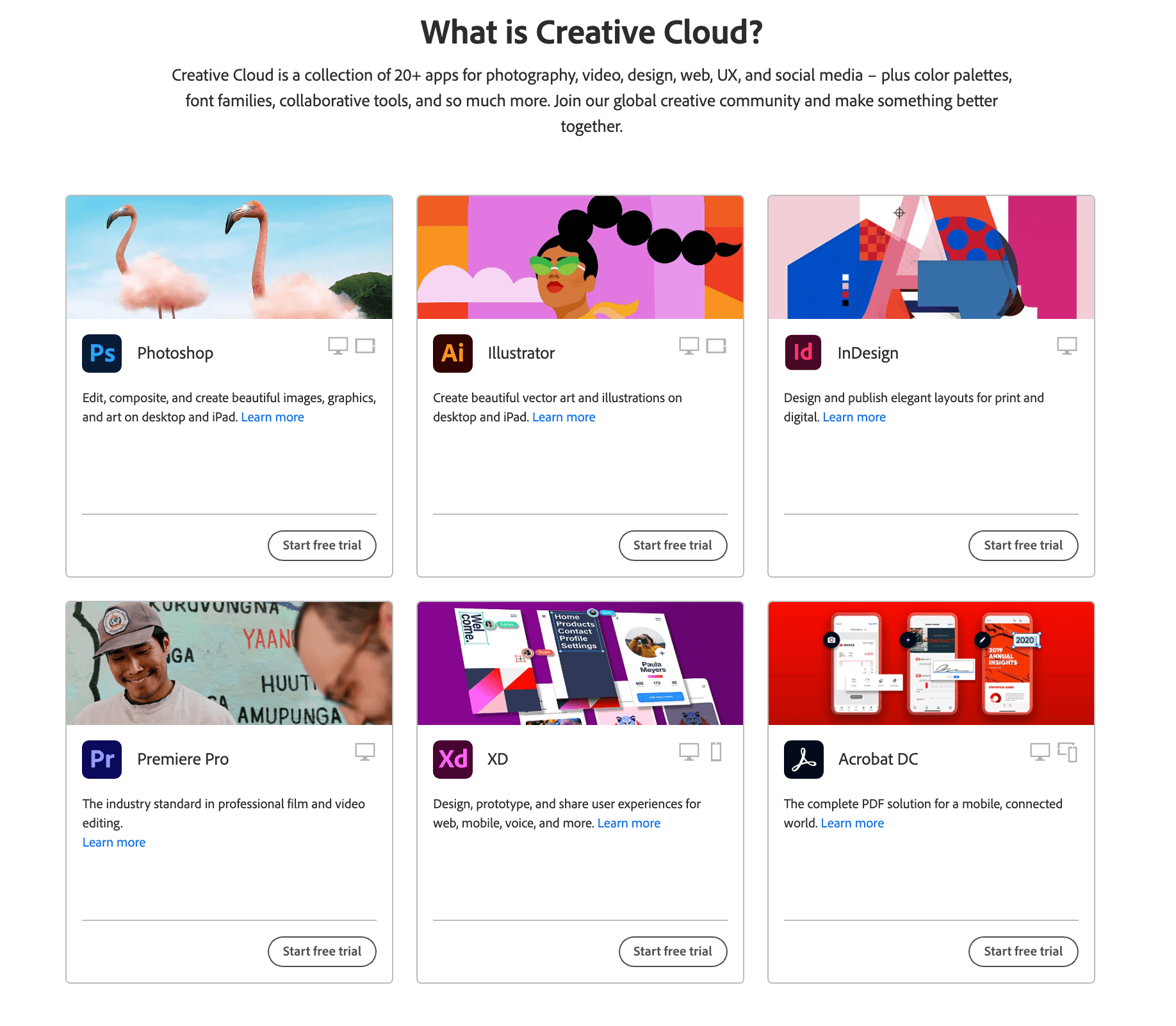 Adobe Creative Cloud Product Bundling