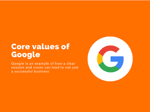 Google's organizational core values