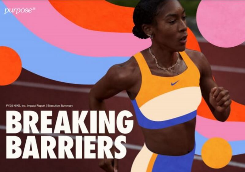 Nike Breaking Barriers - Image of female athlete