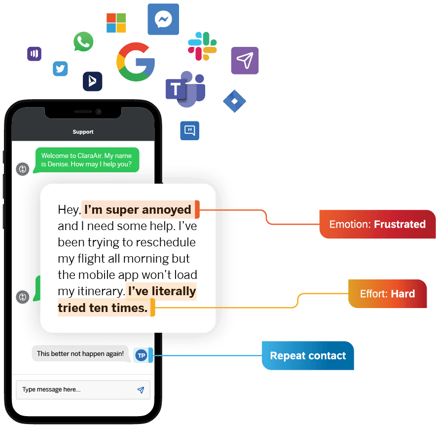 AI tools reading a text message