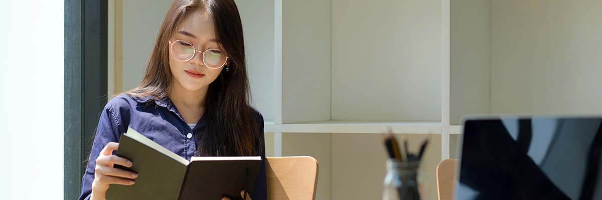 Image of woman reading