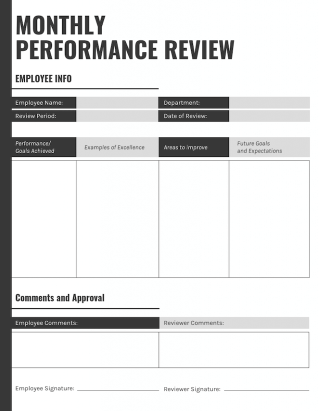 Monthly Business Review Template