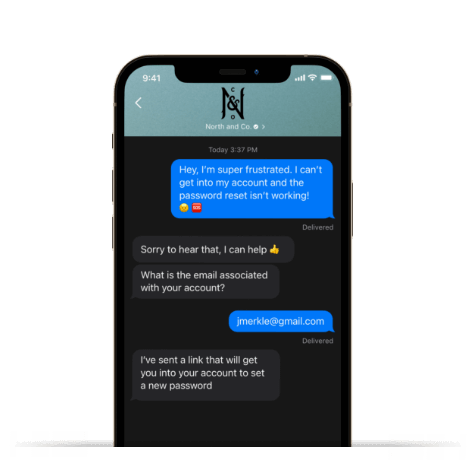 Text message with chat bots