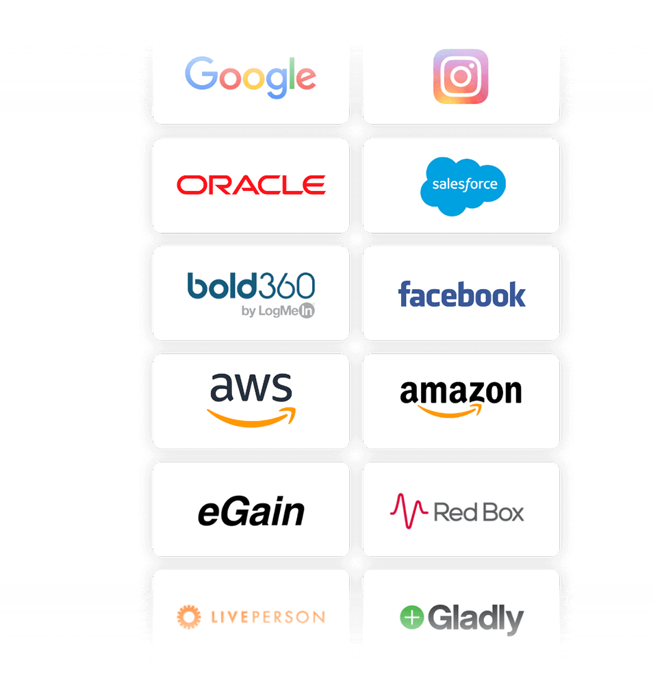 Google, Instagram, Oracle, and other icons