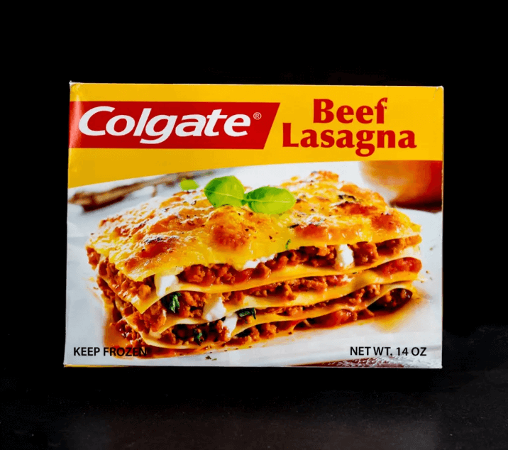 Colgate đóng hộp lasagna