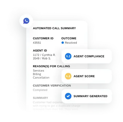 Automated call summary