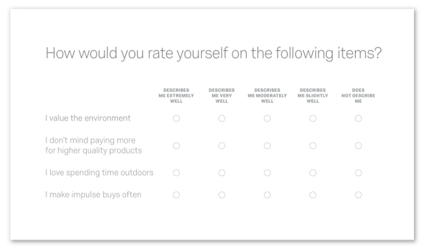 Open ended survey question example