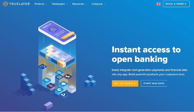 Trulayer website 