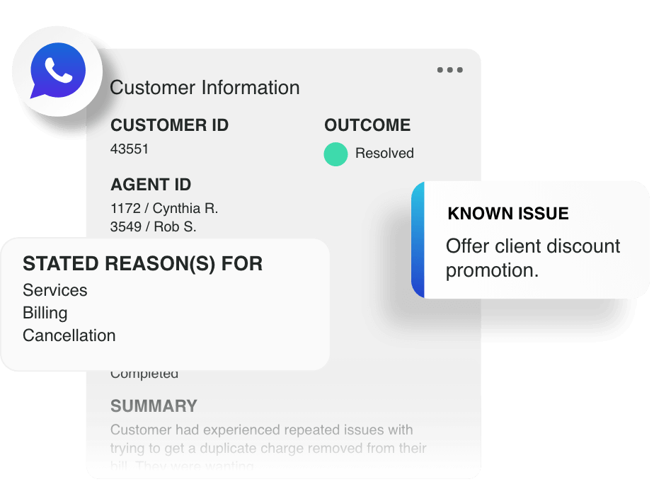 CustomerXM automated action options