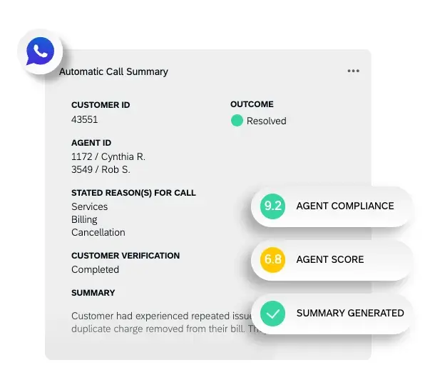 Agent assist dashboard