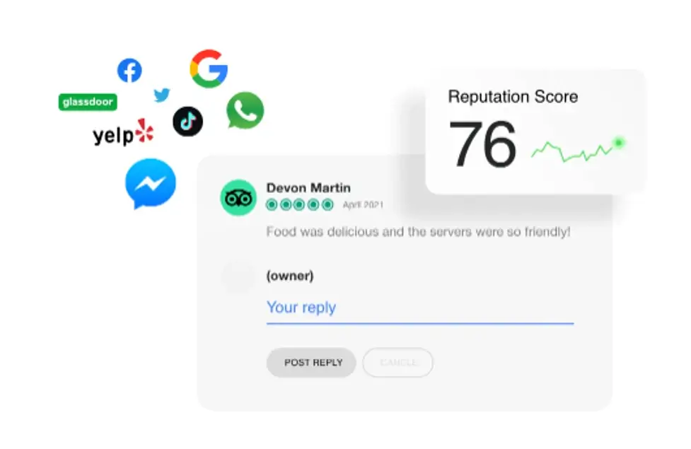 Reputation score comprised of many social platforms